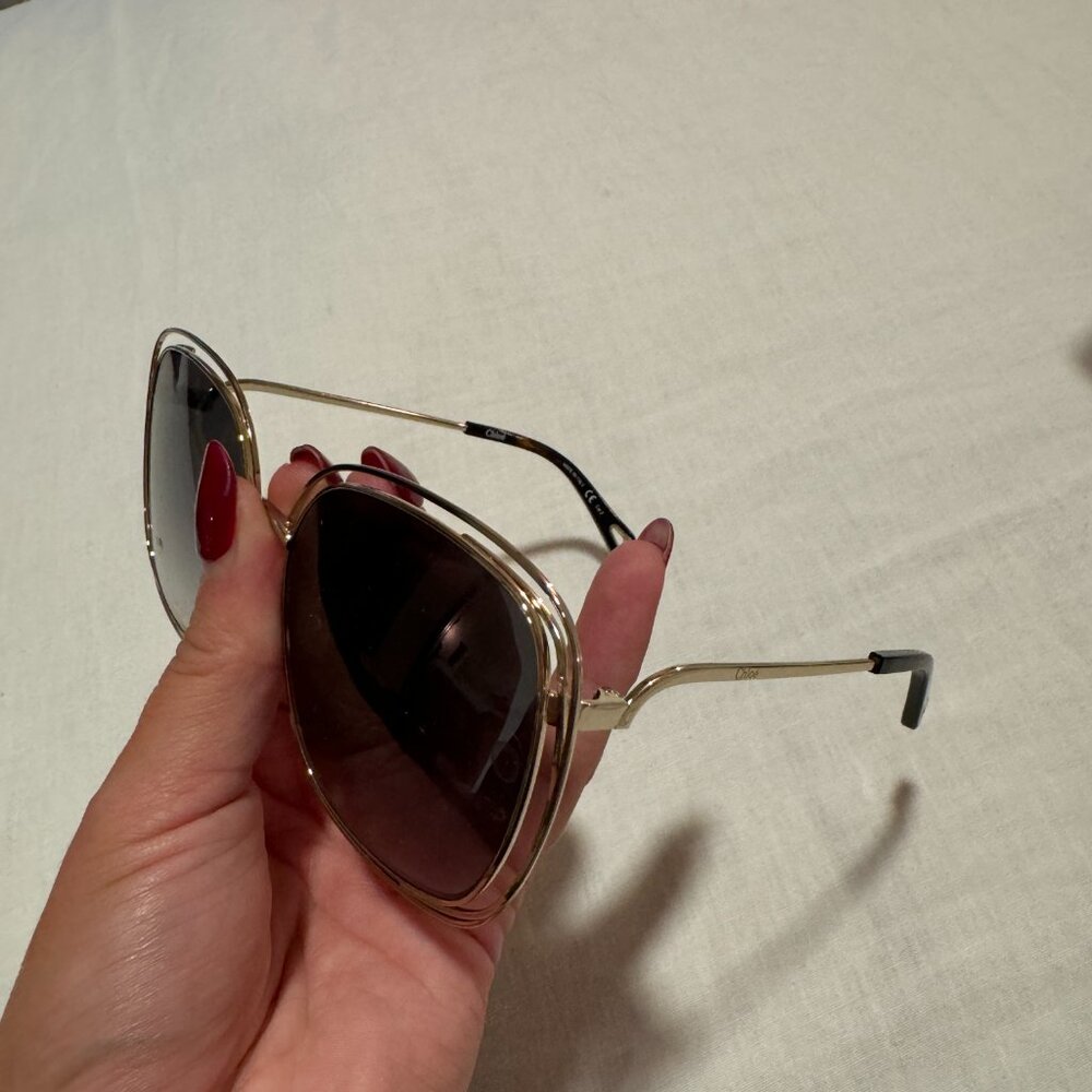 Chlo Oversized Gradient Sunglasses Ch00777sk 001 - image 7